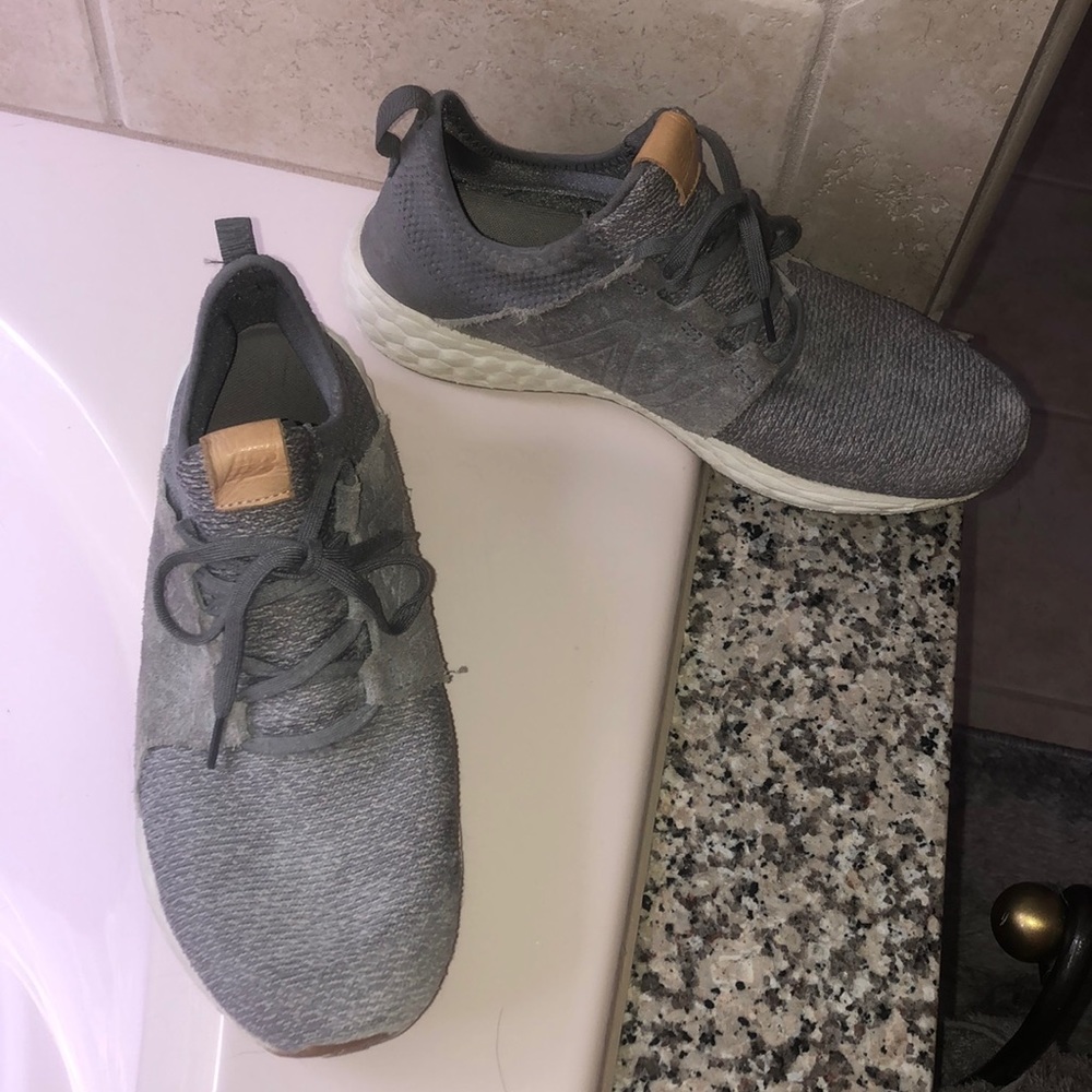 Grey sneakers